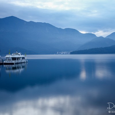 Sun Moon Lake before sunset