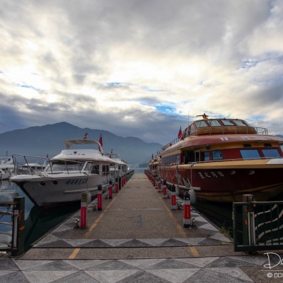 Sun Moon Lake after sunrise