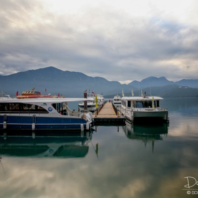 Sun Moon Lake after sunrise